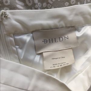 BHLDN chiffon bridal skirt floor length with slit